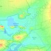 Mapa topográfico Great Rann of Kutch, altitud, relieve
