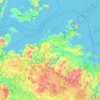 Mapa topográfico Mecklemburgo-Pomerania Occidental, altitud, relieve
