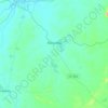 Mapa topográfico Forquilha, altitud, relieve
