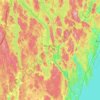 Mapa topográfico Bengtsfors kommun, altitud, relieve