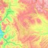 Mapa topográfico Wasatch County, altitud, relieve