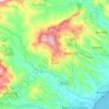 Mapa topográfico Careri, altitud, relieve