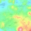 Mapa topográfico Tangamandapio, altitud, relieve