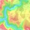 Mapa topográfico Anllo, altitud, relieve