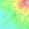 Mapa topográfico Ocuituco, altitud, relieve