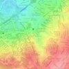Mapa topográfico Barrio El Rinconcito, altitud, relieve