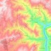 Mapa topográfico Pindilig, altitud, relieve