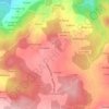 Mapa topográfico Proendos, altitud, relieve