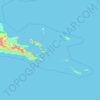 Mapa topográfico Milne Bay, altitud, relieve