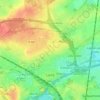 Mapa topográfico Lens, altitud, relieve