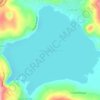 Mapa topográfico Lago de Zirahuén, altitud, relieve