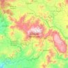 Mapa topográfico Sierra de Manantlán, altitud, relieve