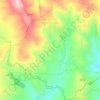 Mapa topográfico Anzano di Puglia, altitud, relieve