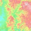 Mapa topográfico Chínipas, altitud, relieve