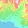 Mapa topográfico Chala, altitud, relieve