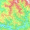 Mapa topográfico Pokhari, altitud, relieve