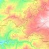 Mapa topográfico Zhud, altitud, relieve