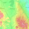 Mapa topográfico Casas, altitud, relieve