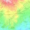 Mapa topográfico Atzitzihuacán, altitud, relieve
