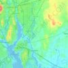 Mapa topográfico Seekonk, altitud, relieve
