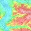 Mapa topográfico 89510, altitud, relieve