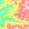 Mapa topográfico Ducur, altitud, relieve