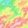 Mapa topográfico Sti Fadma, altitud, relieve