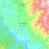 Mapa topográfico San Juan de los Cués, altitud, relieve