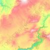 Mapa topográfico Cuquío, altitud, relieve