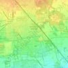 Mapa topográfico Garbagnate Milanese, altitud, relieve