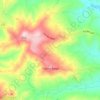 Mapa topográfico Fratte Rosa, altitud, relieve