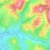 Mapa topográfico La Tour-en-Jarez, altitud, relieve