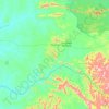 Mapa topográfico Tucumã, altitud, relieve