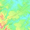 Mapa topográfico Jalpan, altitud, relieve