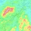 Mapa topográfico Comté de Laois, altitud, relieve