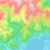 Mapa topográfico Vercana, altitud, relieve