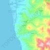 Mapa topográfico Grisolia, altitud, relieve