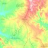 Mapa topográfico Mandas, altitud, relieve