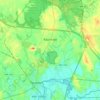 Mapa topográfico Raynham, altitud, relieve