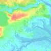Mapa topográfico Langenhoe, altitud, relieve