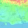 Mapa topográfico San Pedro de Macorís, altitud, relieve