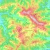 Mapa topográfico Régil, altitud, relieve