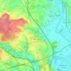 Mapa topográfico La Bazoge, altitud, relieve