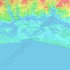 Mapa topográfico Port-Bouët, altitud, relieve