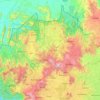 Mapa topográfico Región del Noroeste, altitud, relieve