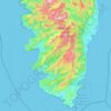 Mapa topográfico South Corsica, altitud, relieve