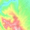 Mapa topográfico Casalnuovo Monterotaro, altitud, relieve