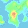 Mapa topográfico Aran Islands, altitud, relieve