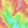 Mapa topográfico Montarcher, altitud, relieve