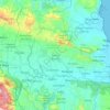 Mapa topográfico Duarte, altitud, relieve